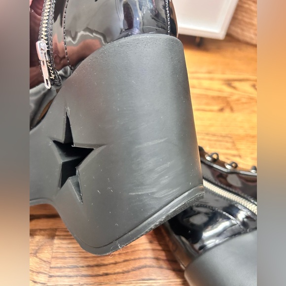 Demonia Dynamite-106 Black Platform Ankle Boots Size 9 - Picture 8 of 13